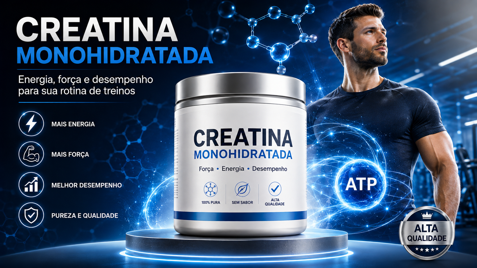 Creatina: o suplemento que conquistou a ciência